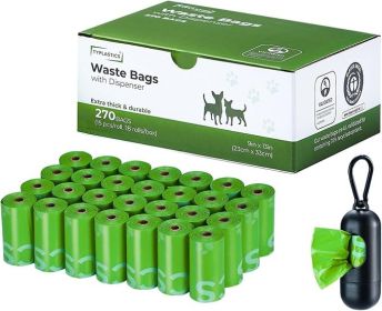 Poop Bags for Dog Waste with Dispenser18 Pack