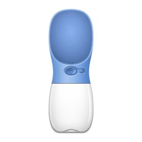 Pet Water Cup Outdoor Portable Water Bottle (Option: Sea blue-350ML)