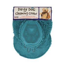 DGS Pet Products Dirty Dog Cleaning Crew Brown 13" x 31" x 1" (Color: Pacific Blue)
